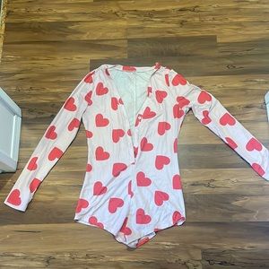 Cute pyjamas with “peachy” on bum.